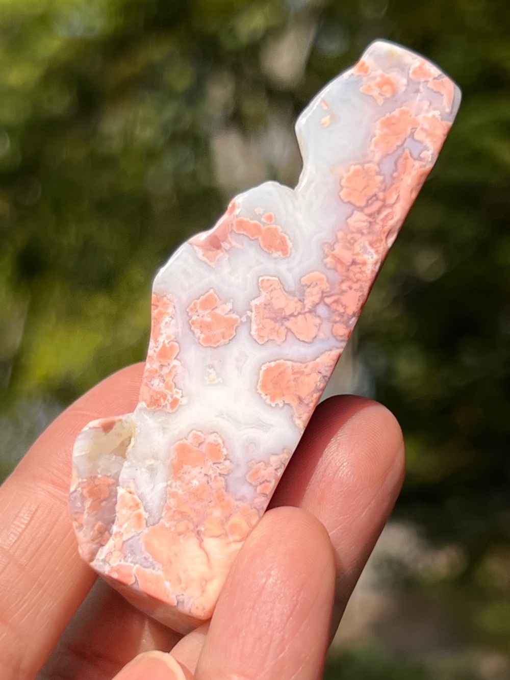 Pink (2) petal agate Freeform | crystal